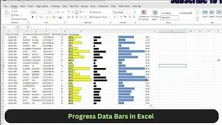 Progress Data Bars In Excel Cell | Excel | 