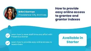 How to provide easy online access to grantee and grantor indexes