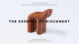 The Essence of Biocement // Julia Huhnholz / Friedrich Gerlach