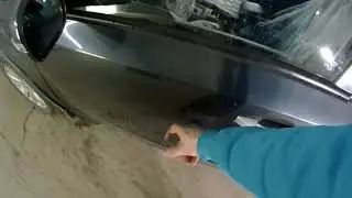 Шумоизоляция дверей Subaru Forester до и после