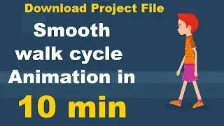 After Effects - Simple walk cycle Animation tutorial in Tamil