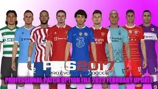 PES 2017 PROFESSIONAL PATCH NEW OPTION FILE 2023 UPDATE FEBRUARY