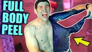 I Covered My Whole Body in Blue Glue and Peeled it Off - Here's what Happened