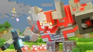 Warden vs Redstone Monstrosity (Minecraft Animation)