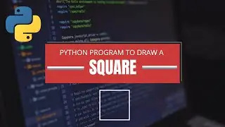 Draw a square from turtle module| python language| 