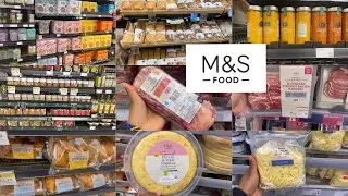 M&S FOOD STORE HAUL,INSIDE M&S GROCERY STORE,MARKS AND SPENCER FOOD HALL LONDON