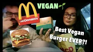 TRYING THE NEW VEGAN MCPLANT BURGER | MCDONALDS MUKBANG UK