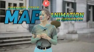 Map Animation in Kinemaster 🔥👌