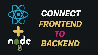How Connect Front End and Backend | Full stack project  beginers(React and Node)