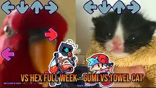VS HEX FULL WEEK BUT TOWEL CAT VS GUMI - Friday Night Funkin' Animation