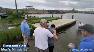 Boat ramp Baptism Blast and Cast Men's Ministries.....