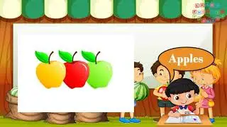 Kids vocabulary - Topic Fruits - Learn english for kids with flashcards