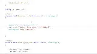 C# Project With MySQL Database Part (12)
