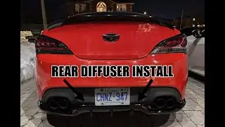 Rear Diffuser Install 2014 Genesis Coupe