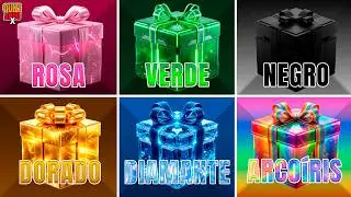 Choose 1 Gift out of 6 🎁💗💚🖤⭐💎🌈 | 6 Gift Box Challenge 😱 Will You Be Lucky? 🍀