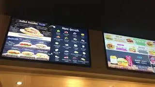 Digital Menu Board / Menu Board Vidéo - TV SCREEN FAST FOOD - MARBELLA (SPAIN)