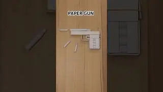 Gun made of paper that can shoot easy #paperart #diy