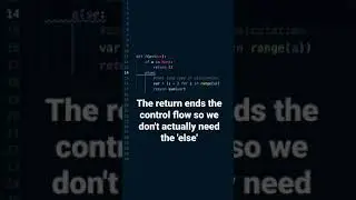 Early returns and exceptions are good chances to simplify your code. #python #pythonprogramming
