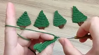 Crochet Christmas Tree Ornaments Tutorial | Very Easy | Step by Step | 4K