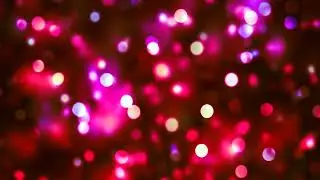 Red Abstract Light Particles Bokeh Background - 2 Hours