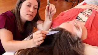 Detailed Face Mapping & Scalp Check on Zoey (lo-fi white noise 
