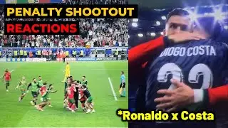 Ronaldo thanks Diogo Costa after penalty saves for Portugal vs Slovenia