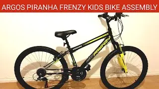 Argos Piranha Frenzy 24 inch wheel size bike assembly || Assembling a kids bike || Mountain Bike