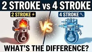 2 Stroke vs 4 Stroke Engine Explained | Which Engine is Better? Working, Difference & Animation
