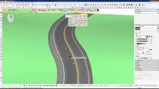 Sketchup Tips - How to Conform a Road to a Terrain and Texture it