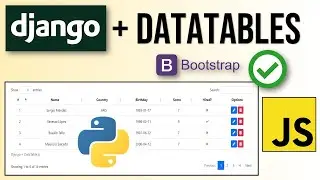 Django + DataTables: Tablas dinámicas con Django, DataTables.js y Bootstrap 5 | Ejemplo Práctico ✅