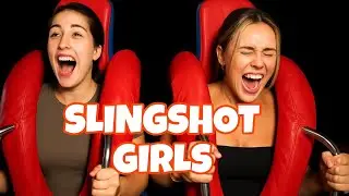Slingshot 🎢 Ride Girls [USA] Reaction 