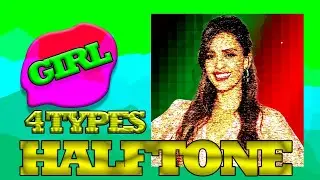halftone effect in photoshop tutorial | photoshop halftone