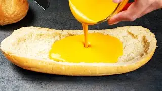 Хлеб и яйцо! Вкуснее бургера и пиццы! Такого на YouTube еще не было!
