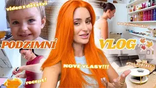 PODZIMNÍ UNFILTERED VLOG #1 - nové vlasy, recept na dýňový chlebík, reakce na LI, výlet🍂