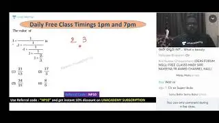 Ladder fractions tricks for RRB SSC exams by Naveen Prasad sir