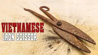 Restoration Vietnamese iron Scissor rusty    Restoration Lover