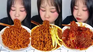 This Challengers, Spicist Noodles Flavors Spicy Yummy, ASMR MUKBANG, Show Food Special