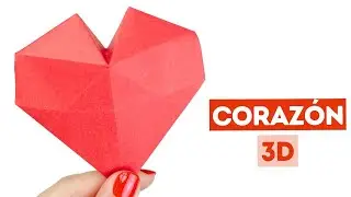 ❤️ Corazón de papel 3d - Origami para san Valentín