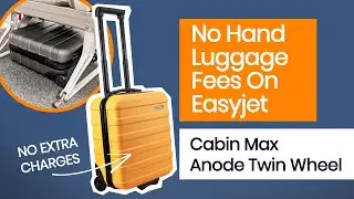 Cabin Max Anode TwinWheel Underseat Suitcase- Easyjet 'free' hand luggage. 45x36x20cm
