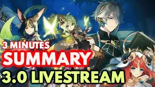 Genshin Impact - 3.0 Livestream RECAP & SUMMARY!!