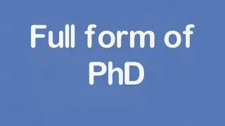 Full form of PHD