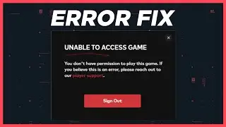 FIX "Unable to Access Game" Error | VALORANT