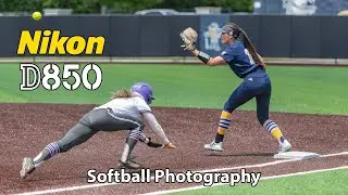 Nikon D850 College Softball Photography 70-200 f/2.8 