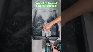 Makita Drill Powered jet turbo test #jet #turbo #makita #drill