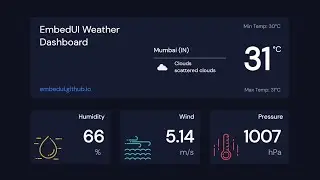 EmbedUI - Weather Dashboard