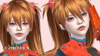 LOS SIMS 4: CREANDO A SIM ASUKA LANGLEY DE EVANGELION + DOWNLOAD
