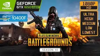PUBG - GTX 1650 SUPER - i5 10400F