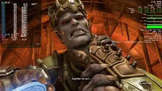 [RAW Footage] DOOM Eternal Linux NVidia GTX 1080 100+ FPS Ultra Nightmare Settings. FPS fixed