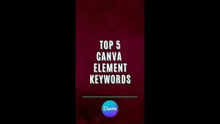 Top 5 Hidden Canva Element Keywords (Part 7) #shorts #canvatips #canvaelements