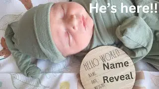 He's here! | Name Reveal & Reading Predictions for Baby #2